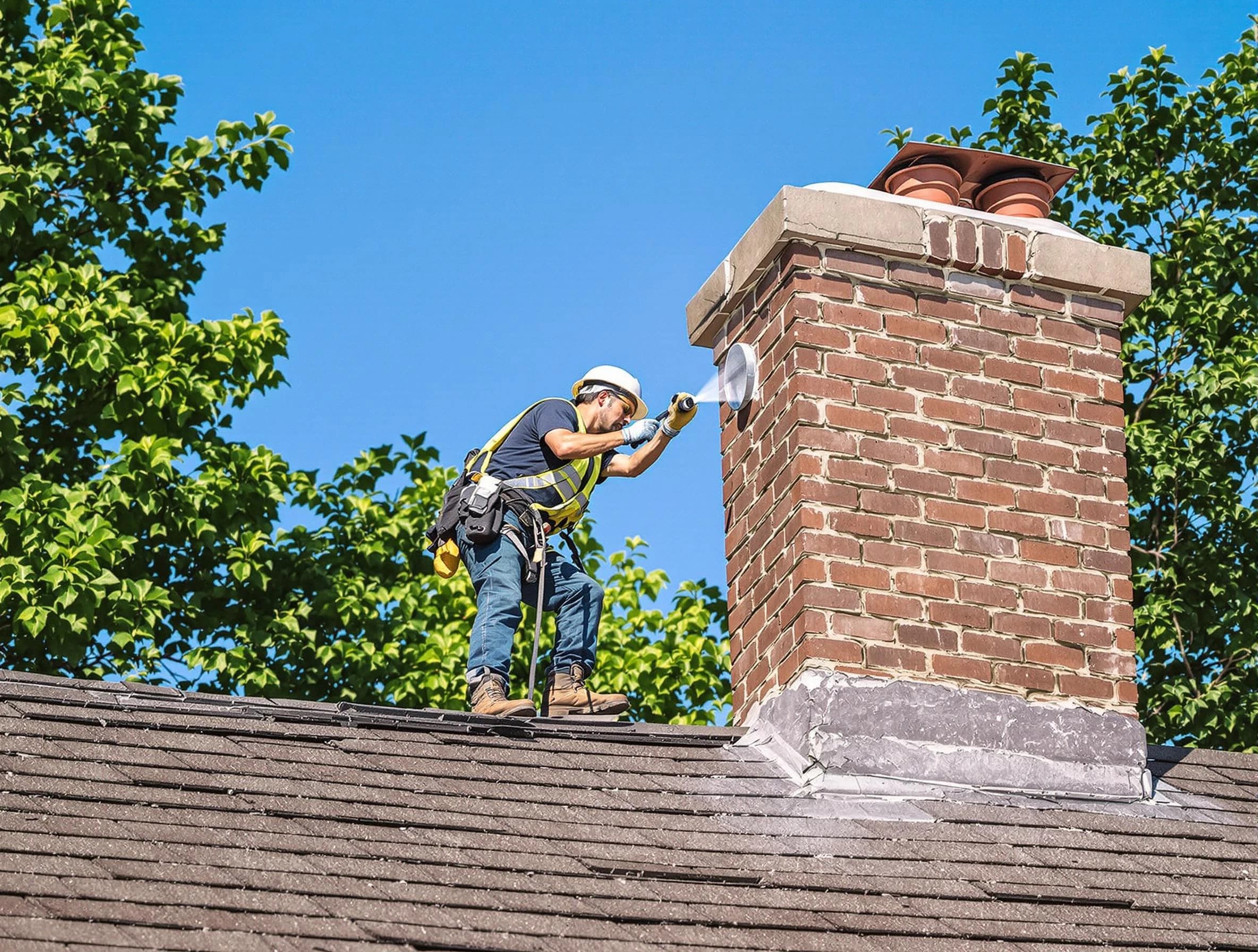 Colonial Heights Chimney Sweep performing an inspection with advanced tools in Colonial Heights, VA