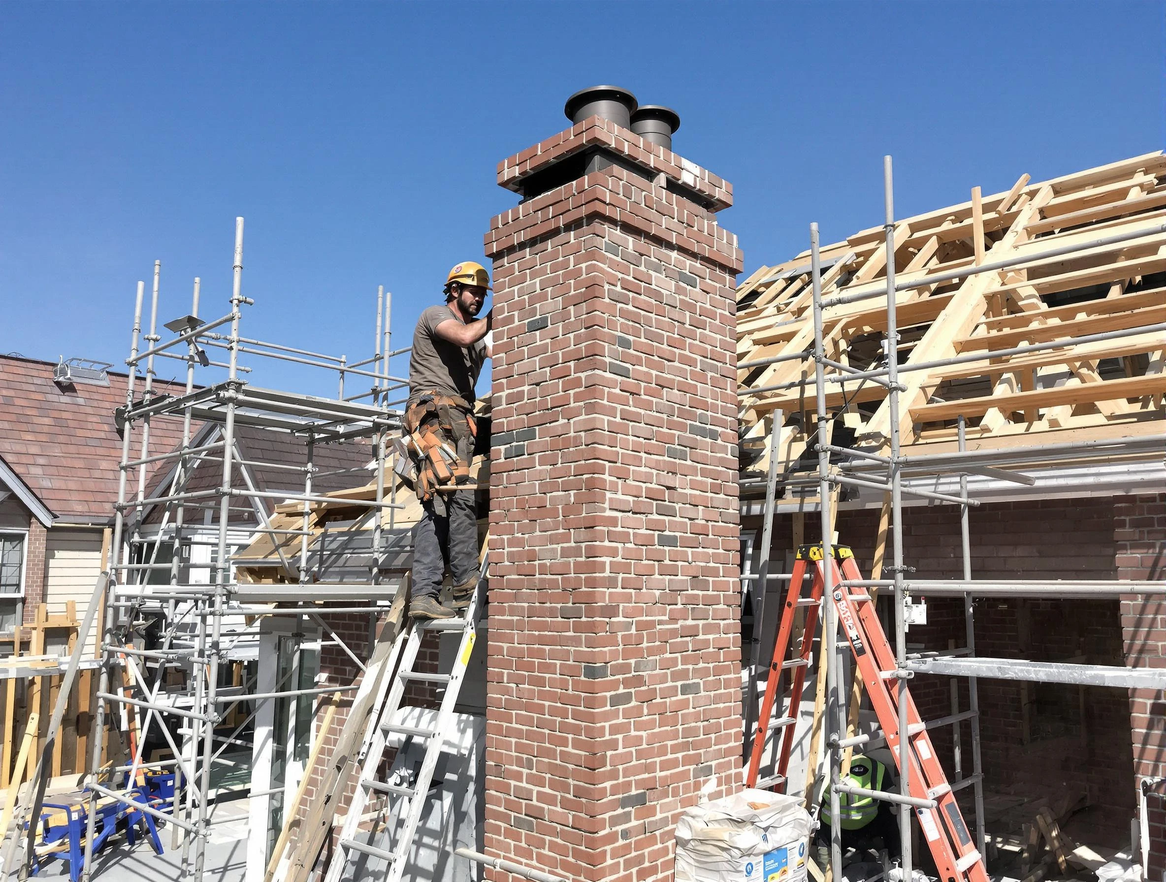 New chimney installation completed by Colonial Heights Chimney Sweep in Colonial Heights, VA