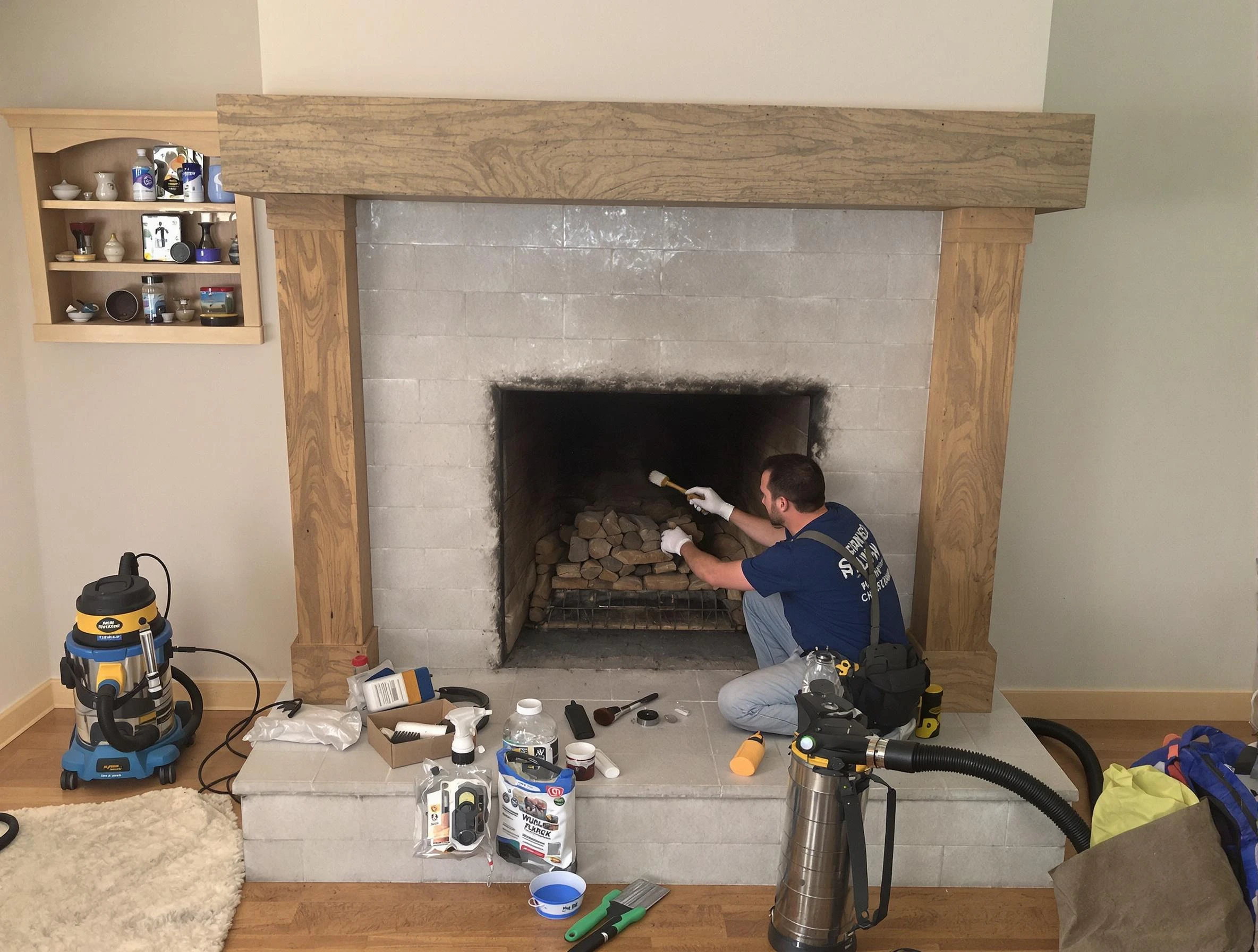 Detailed creosote removal process by Colonial Heights Chimney Sweep in Colonial Heights, VA